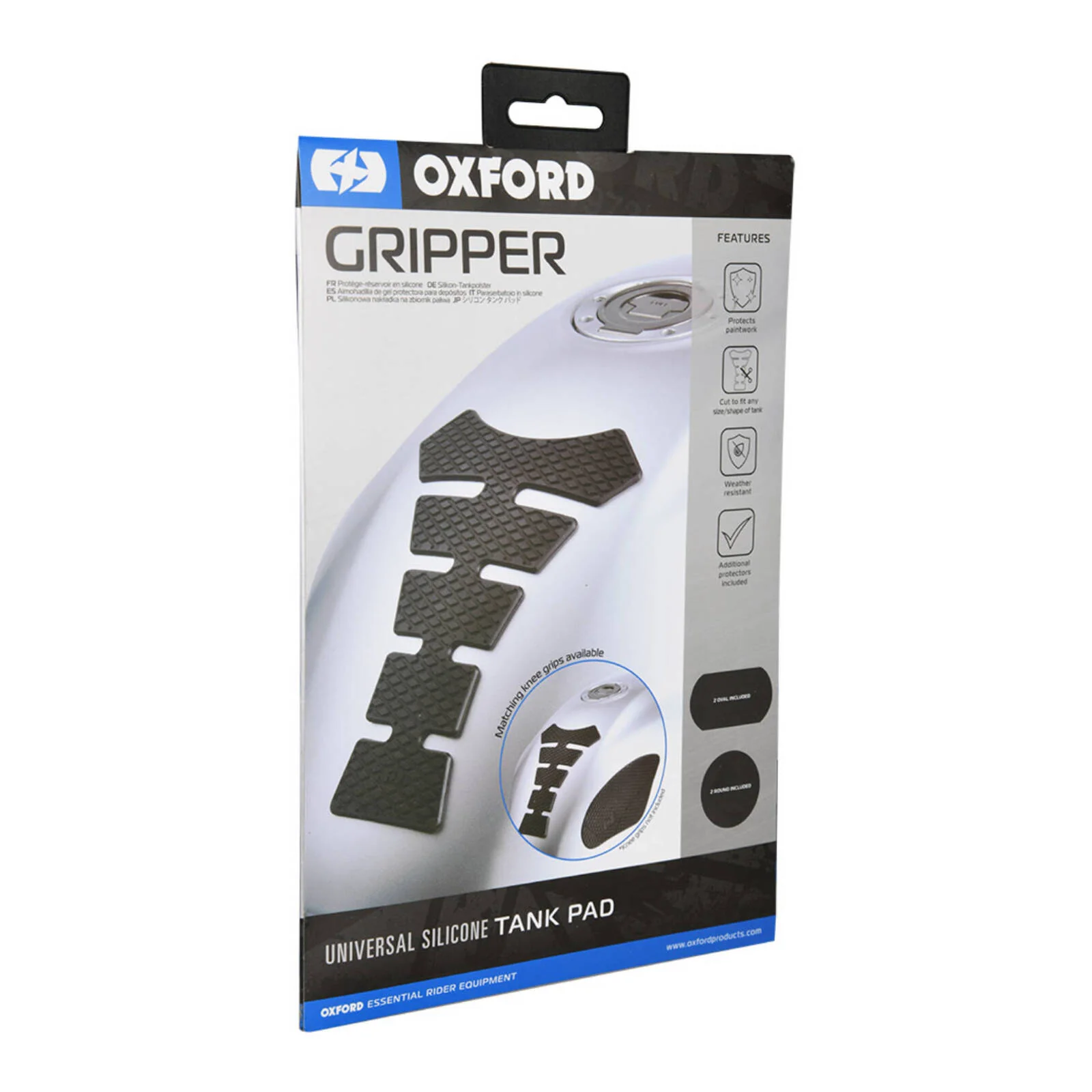 Oxford Gripper Universal Silicone Tank Pad Spine 2.5mm - Image 2