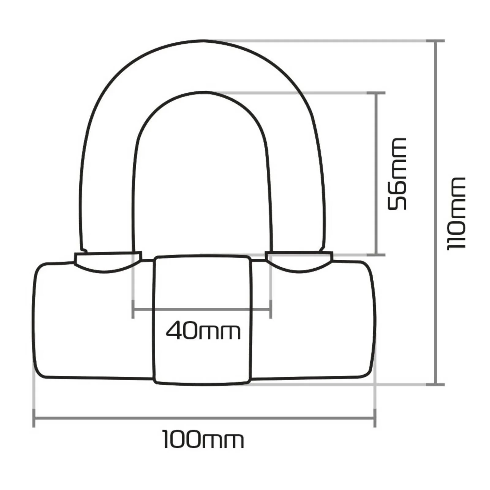 Oxford HD Max 14mm Disc Lock Black - Image 5
