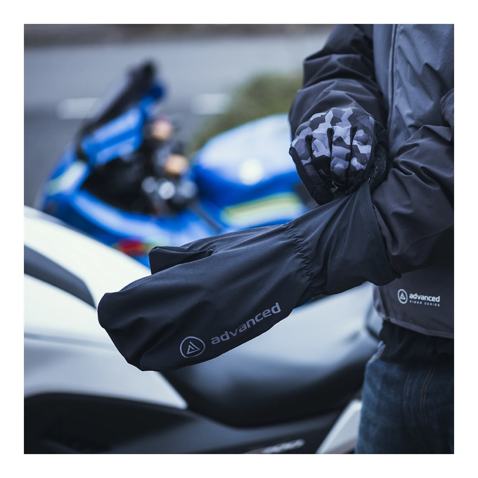 Oxford Rainseal Waterproof Pro Black Over Gloves - Image 2