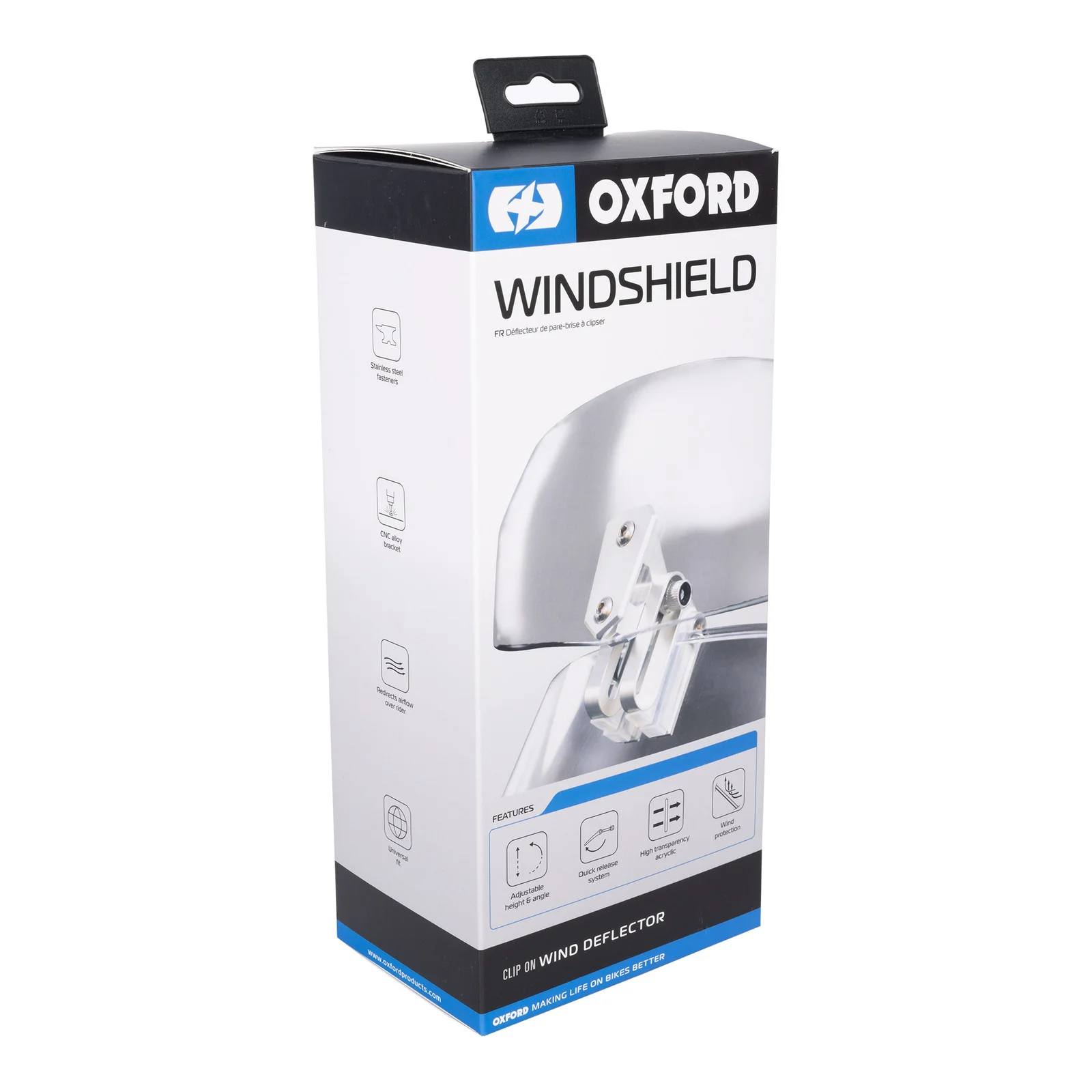 Oxford Wind Deflector Clear 260 x 125mm [INTERNAL] - Image 4