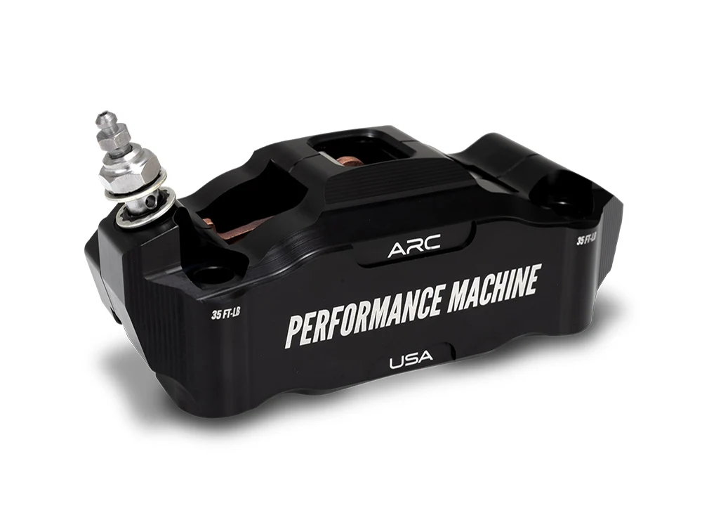 Performance Machine P00522426MB Race Series Right Front Radial Mount 4 Piston Caliper Black - Image 2