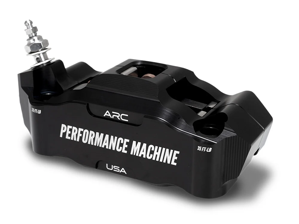 Performance Machine P00522426MB Race Series Right Front Radial Mount 4 Piston Caliper Black - Image 3