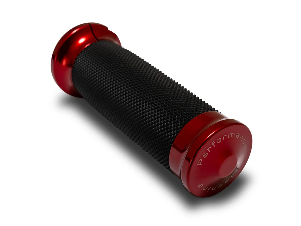 Performance Machine P00632105MR Contour Handgrips Red for Harley-Davidson CVO Touring 23-Up/Street Glide/Road Glide 24-Up/Touring/Softail 25-Up - Image 2