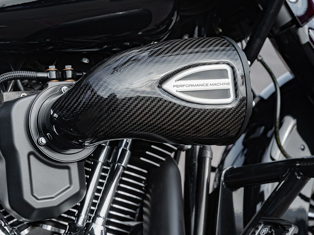 Performance Machine P02062160SMB C4 Series Air Cleaner Kit Carbon Fiber for Harley-Davidson Touring 17-24/Softail 18-24 - Image 2