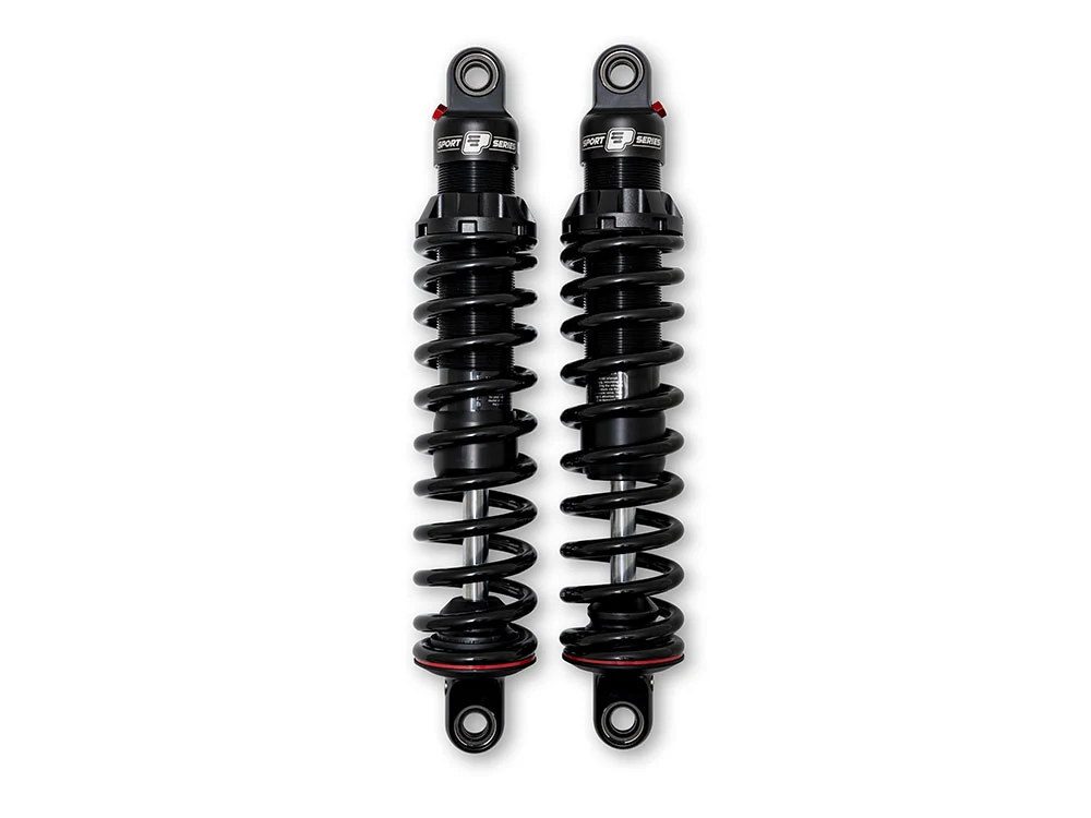 Progressive Suspension PS-494-1005 494 Sport Series 12" Rear Shock Absorbers Black for Touring 93-Up