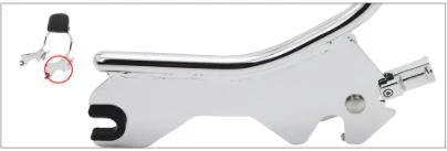 Quick Detachable Sissy Bar & Pad Chrome Kit (inc Docking Hardware) suits Softail Models FXFB FXFBS Fatbob 18-up - Image 5