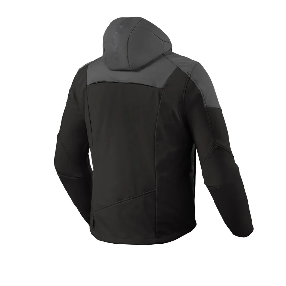 REV'IT! Afterburn H2O Black/Anthracite Textile Hoodie Jacket - Image 2