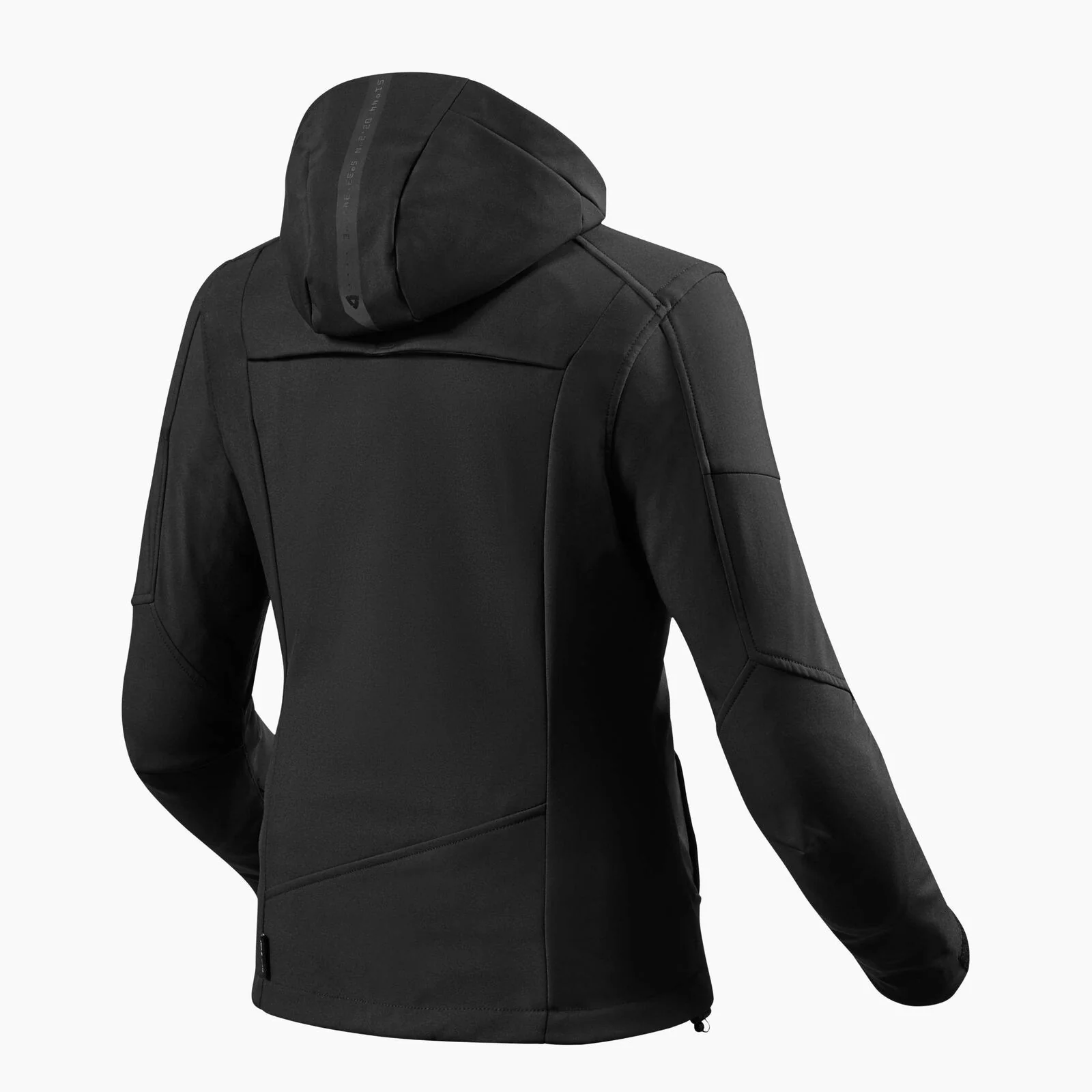 REV'IT! Afterburn H2O Black Textile Womens Hoodie Jacket - Image 2