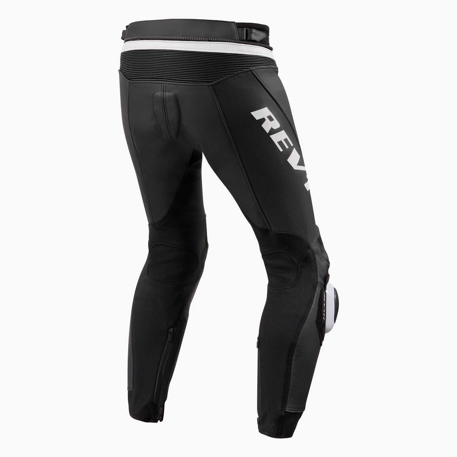 REV'IT! Apex Black/White Standard Leg Leather Pants - Image 2