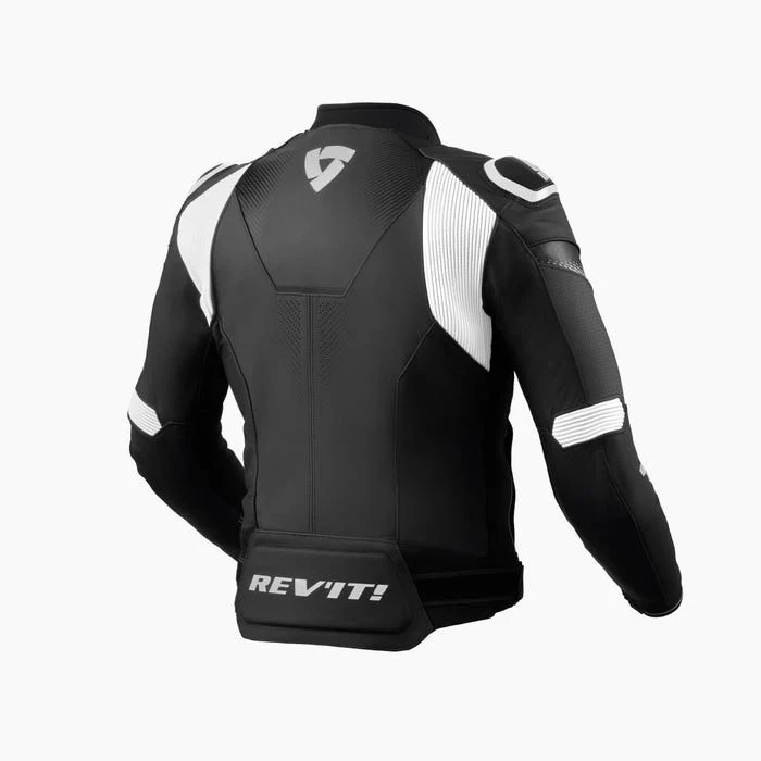 REV'IT! Control Black/White Leather Jacket - Image 2