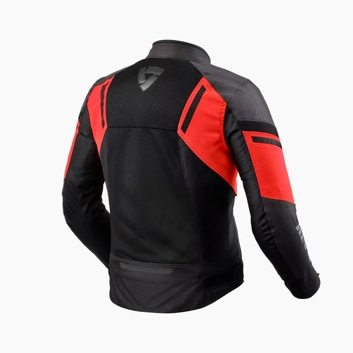 REV'IT! GT-R Air 3 Black/Neon Red Textile Jacket - Image 2