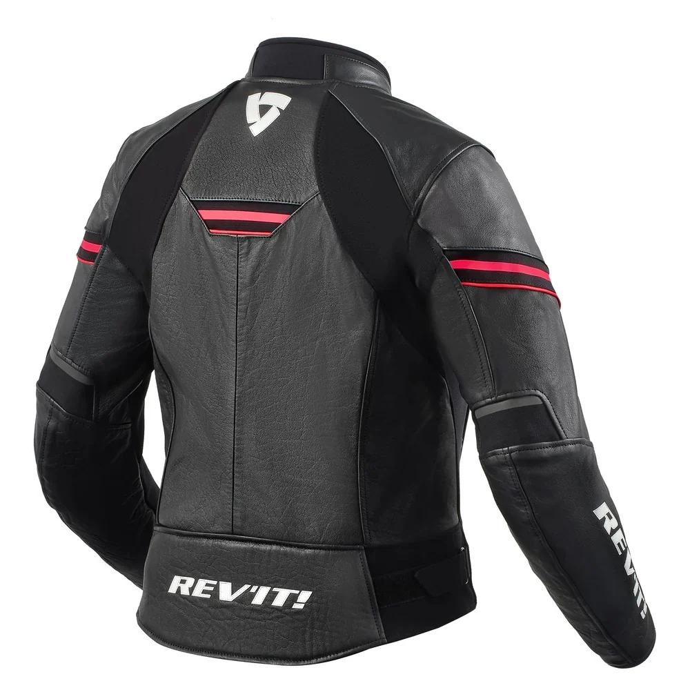 REV'IT! Median Black/Pink Womens Leather Jacket - Image 2