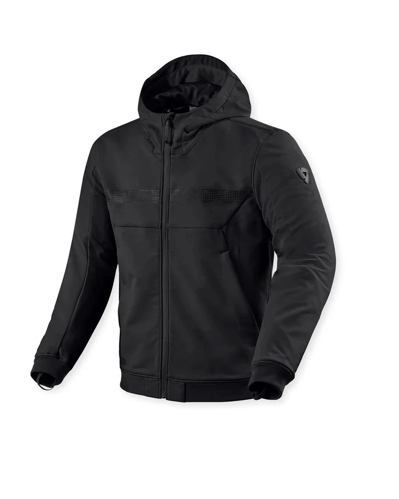 REV'IT! Parabolica 2 Black Textile Hoodie Jacket