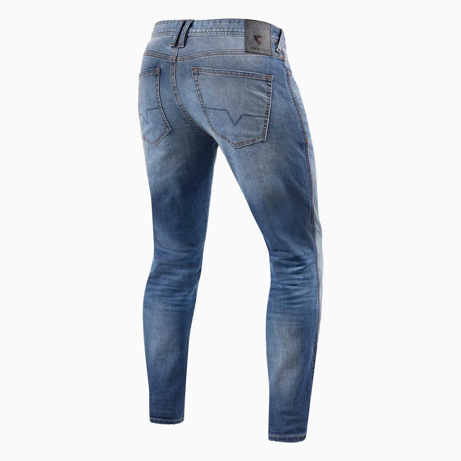 REV'IT! Piston 2 SK Medium Blue Used Standard Leg Jeans - Image 2