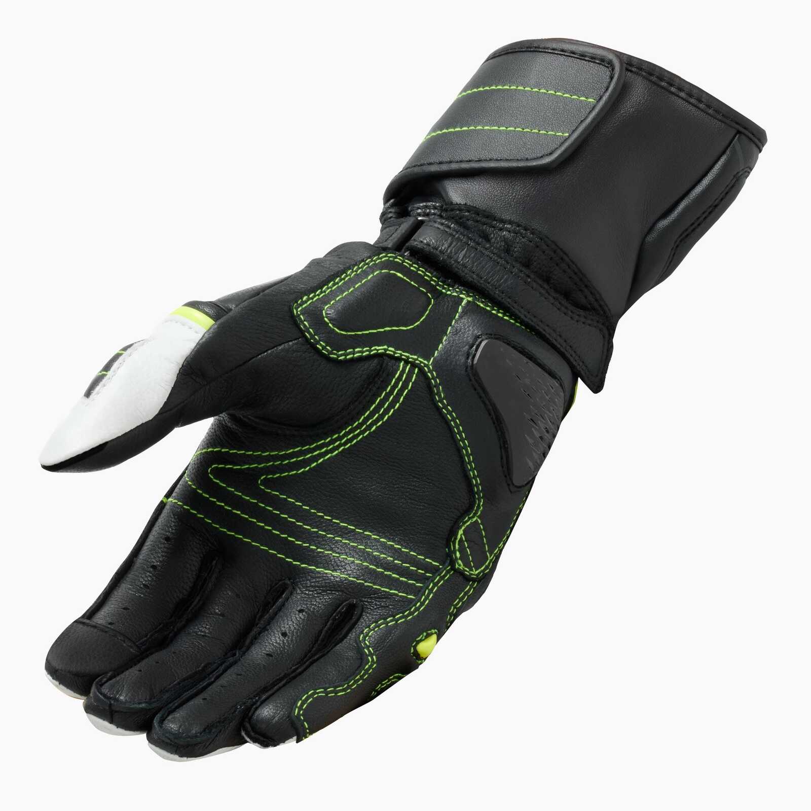 REV'IT! RSR 4 Black/Neon Yellow Gloves - Image 2