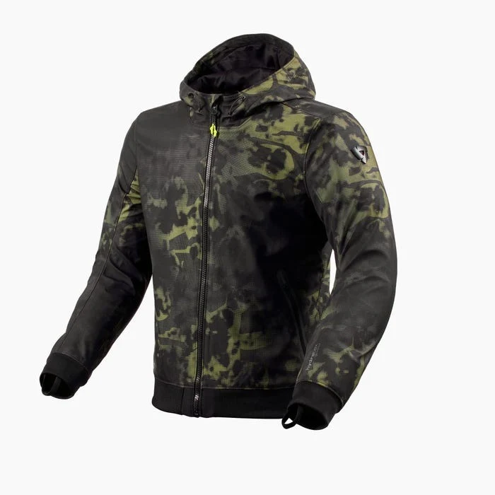 REV'IT! Saros WB Black/Dark Green Textile Jacket