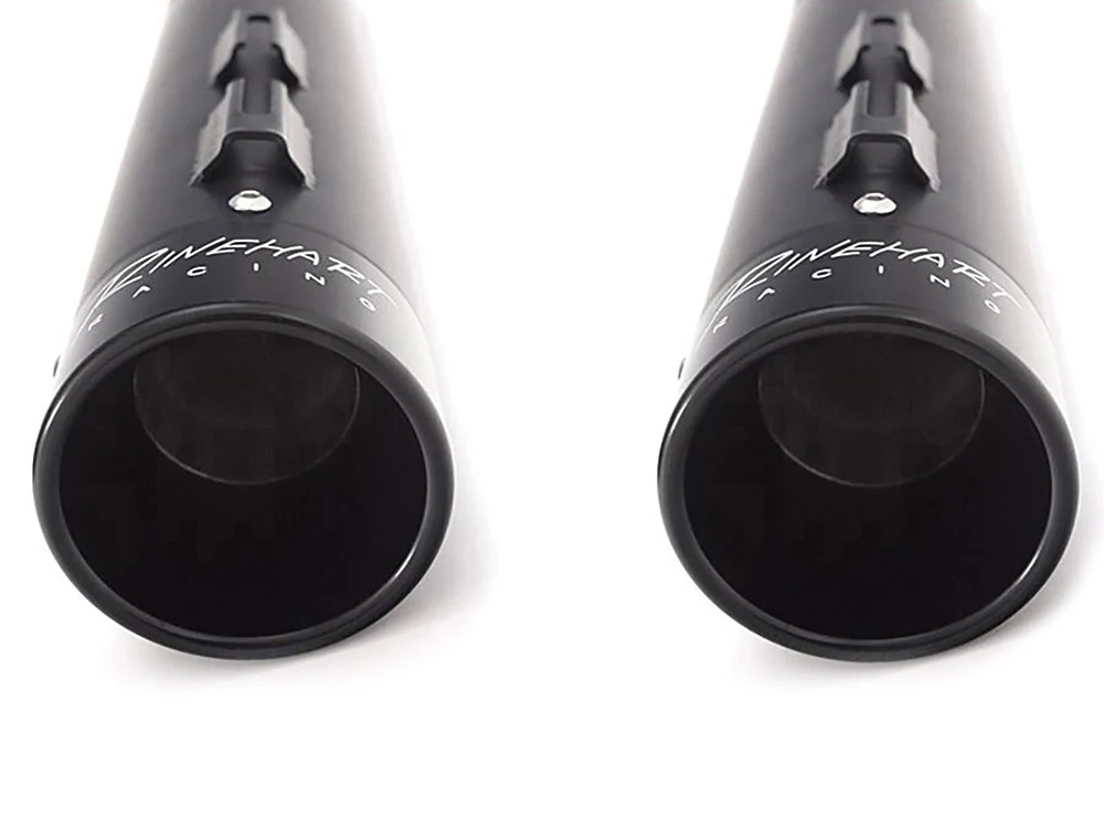 Rinehart Racing RIN-500-0107 4" Slip-On Mufflers Black w/Black End Caps for Touring 17-Up - Image 4
