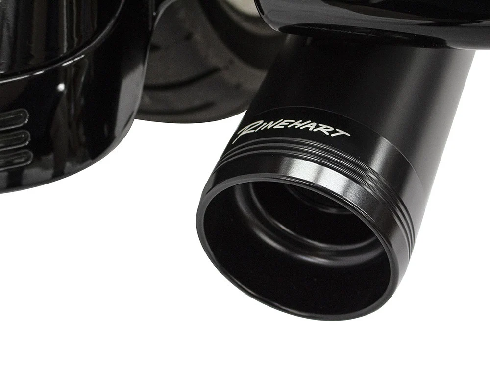 Rinehart Racing RIN-500-0111T 4.5" MotoPro 45 Traditional Slip-On Mufflers Black w/Black End Caps for Touring 17-Up - Image 2
