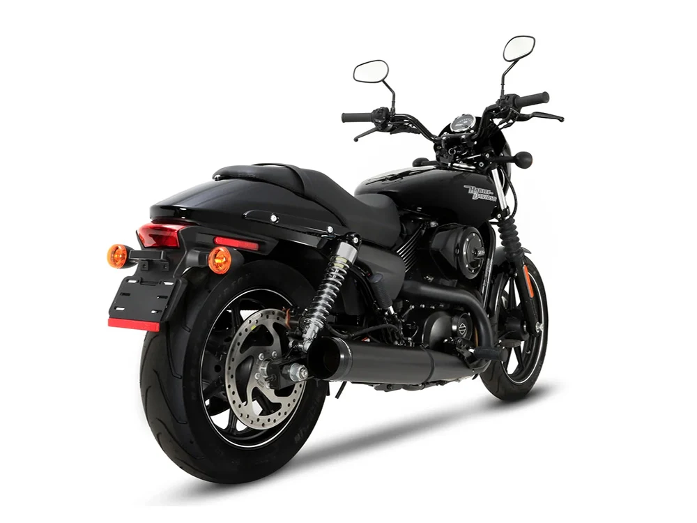 Rinehart Racing RIN-500-0700 4.5" Slip-On Muffler Black w/Black End Cap for Harley-Davidson Street 500/Street Rod 750 15-20 - Image 3