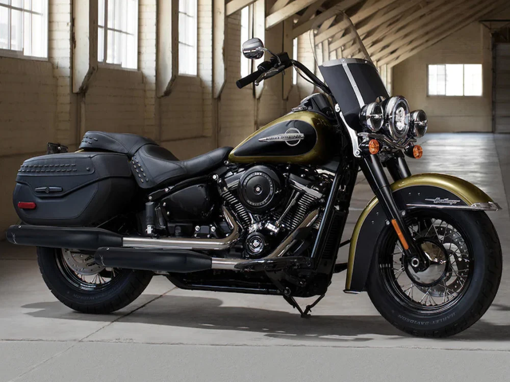 Rinehart Racing RIN-500-1211 3.5" Slip-On Mufflers Black w/Black End Caps for Harley-Davidson Heritage Classic 18-24/Deluxe 18-20