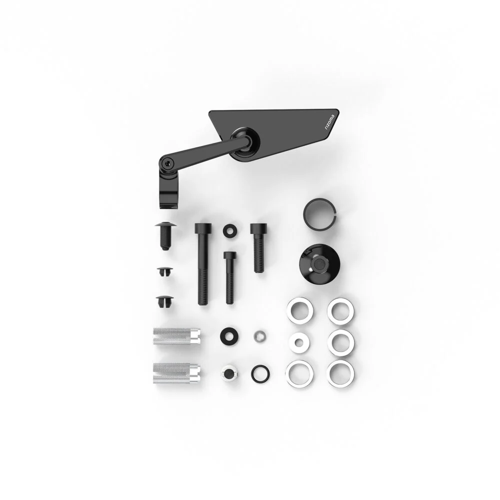 Rizoma Cut-Edge Left Mirror Black - Image 4