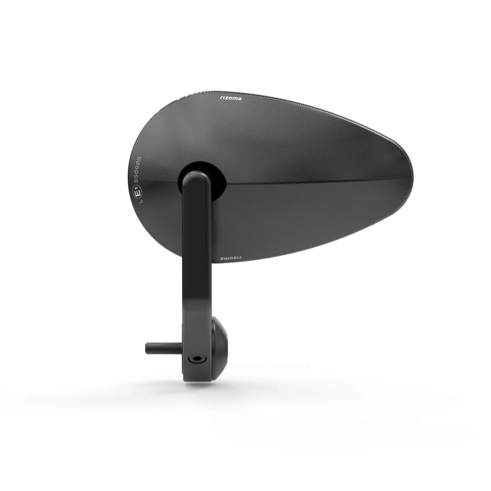 Rizoma R-BS233B Reverse Radial Bar End Mirror Black - Image 2