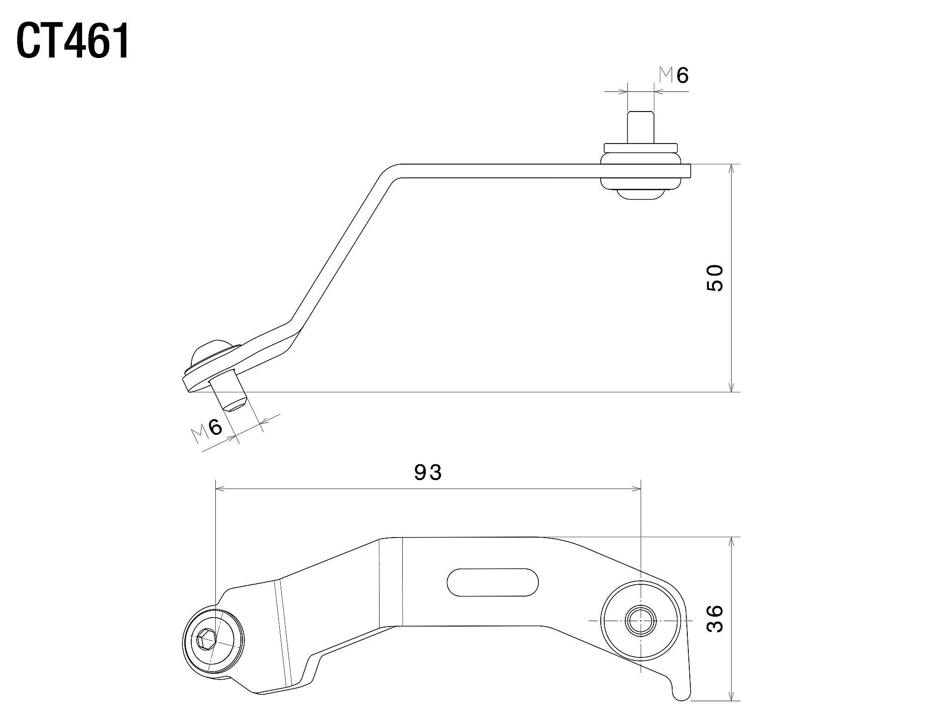 Rizoma R-CT461B Mounting Kit for Fluid Reservoirs - Image 3