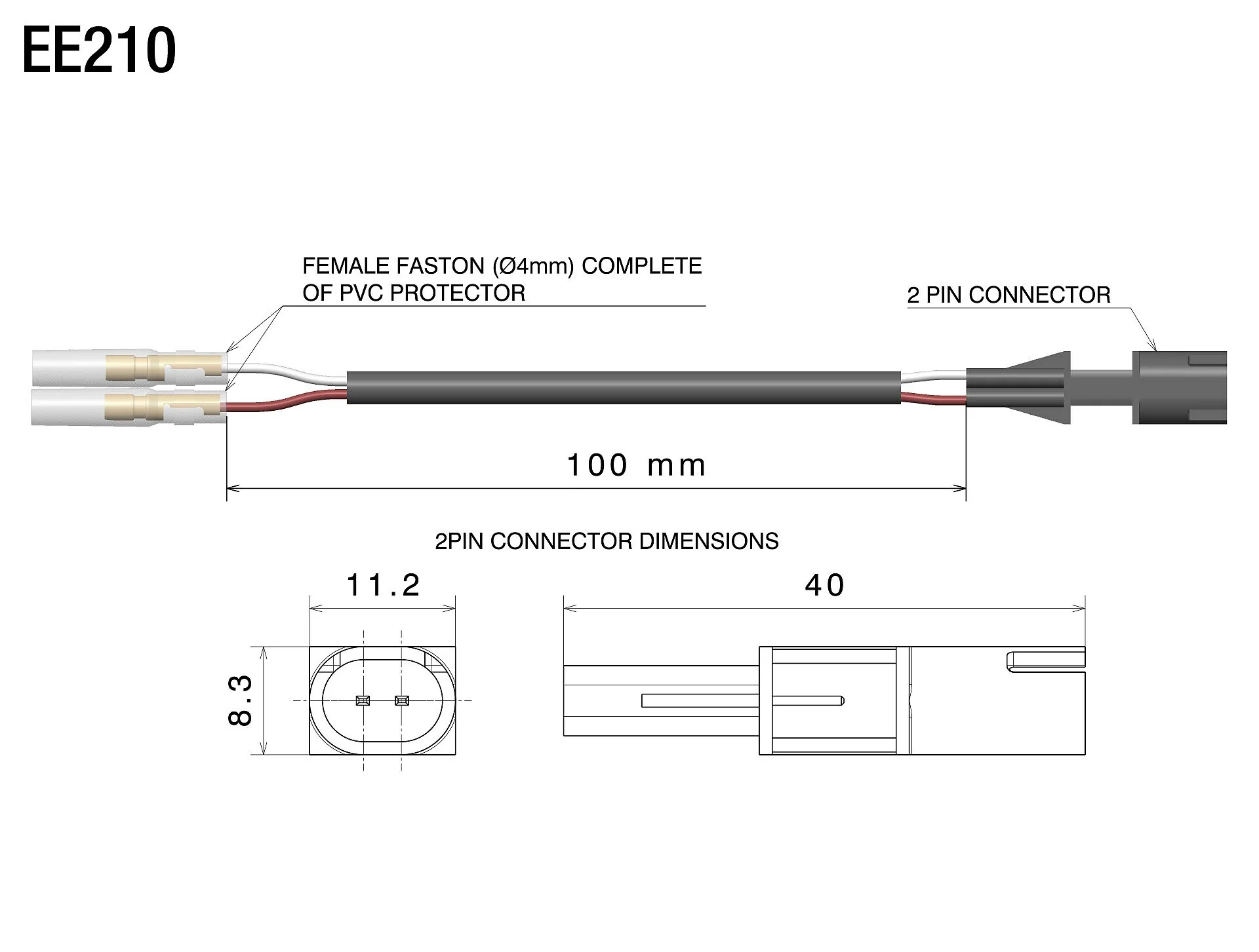 Rizoma R-EE210H Wiring Kit for Blind Spot Mirrors - Image 3
