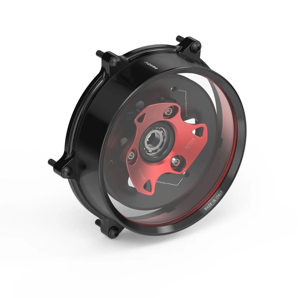 Rizoma R-ZDM179R Clutch Cover Red for Ducati V2 Models