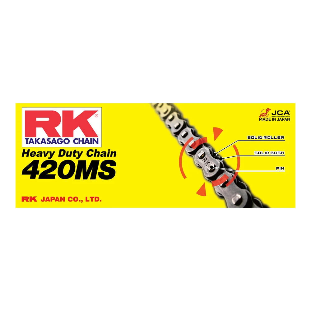 RK Takasago Chain 12-421-120 Heavy Duty Chain 420MS 120 Link