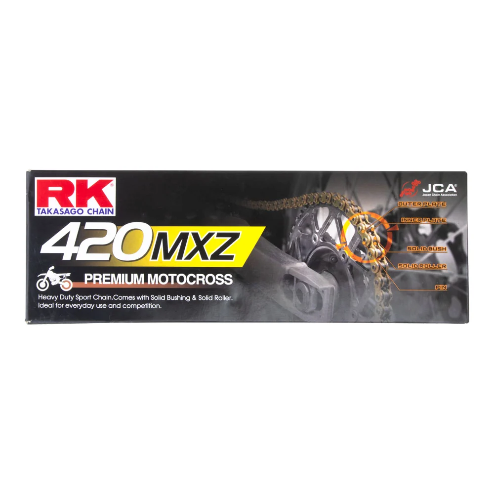 RK Takasago Chain 12-42M-136 MXZ Series Heavy Duty Chain 420MXZ 136 Link