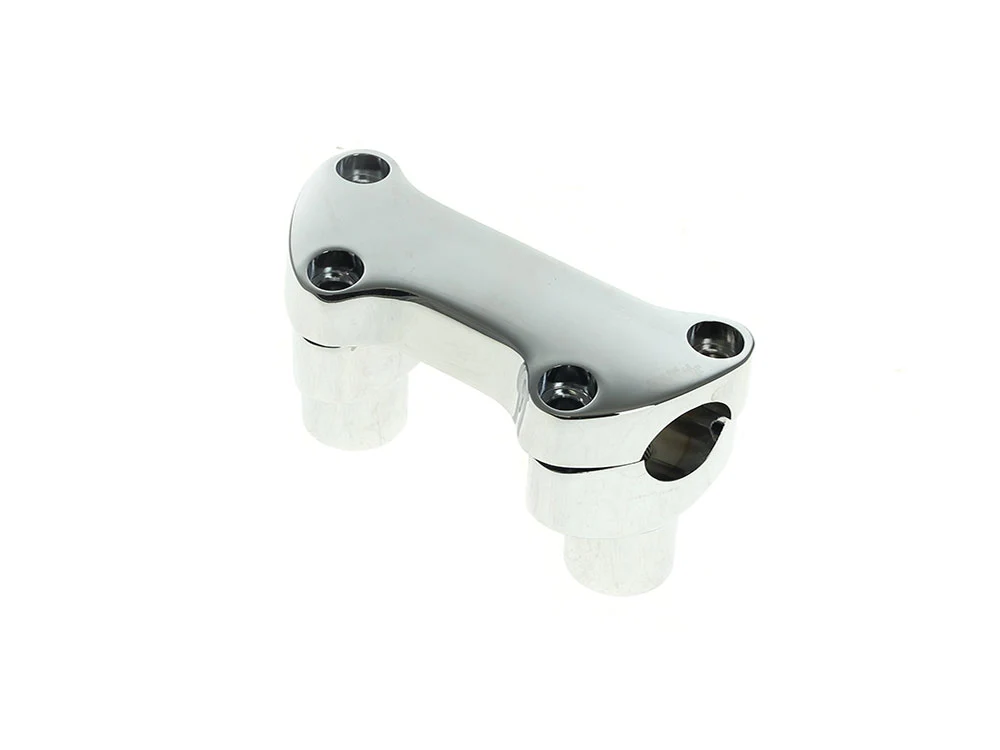 RSS HAR-04-589 2" Straight Risers Chrome w/Top Clamp & Hardware for 1" Handlebars - Image 2