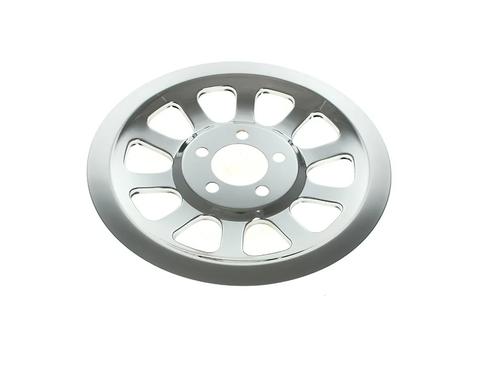RSS HAR-15-305 Rear Pulley Cover Chrome for Harley-Davidson Dyna 06-17/Softail 07-Up w/66 Teeth Rear Pulley