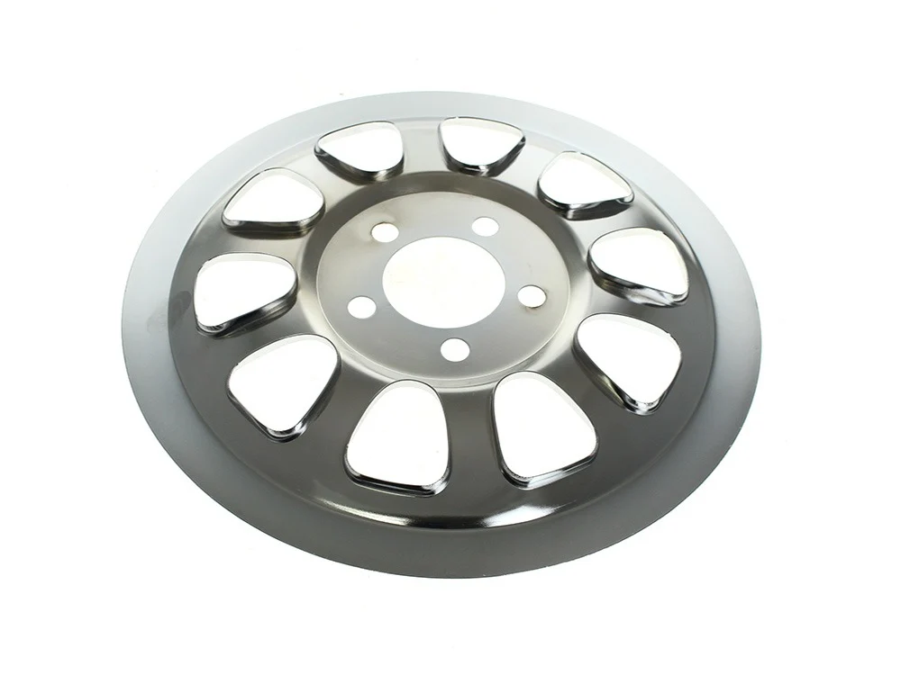 RSS HAR-15-305 Rear Pulley Cover Chrome for Harley-Davidson Dyna 06-17/Softail 07-Up w/66 Teeth Rear Pulley - Image 2