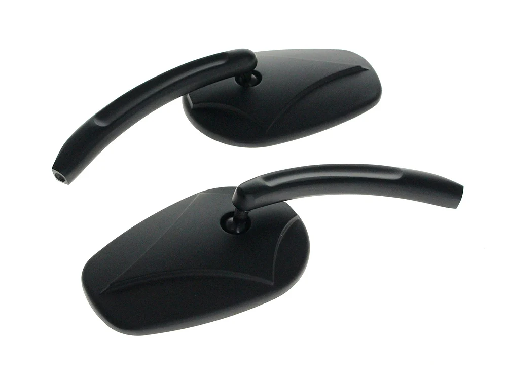RSS HAR-18-444 Asshole Mirrors w/Arrowhead Design Black - Image 2