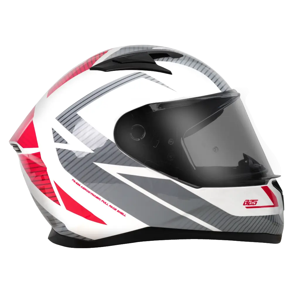 RXT 825 Street 2 Suzuka Gloss White/Grey/Magenta Helmet - Image 3