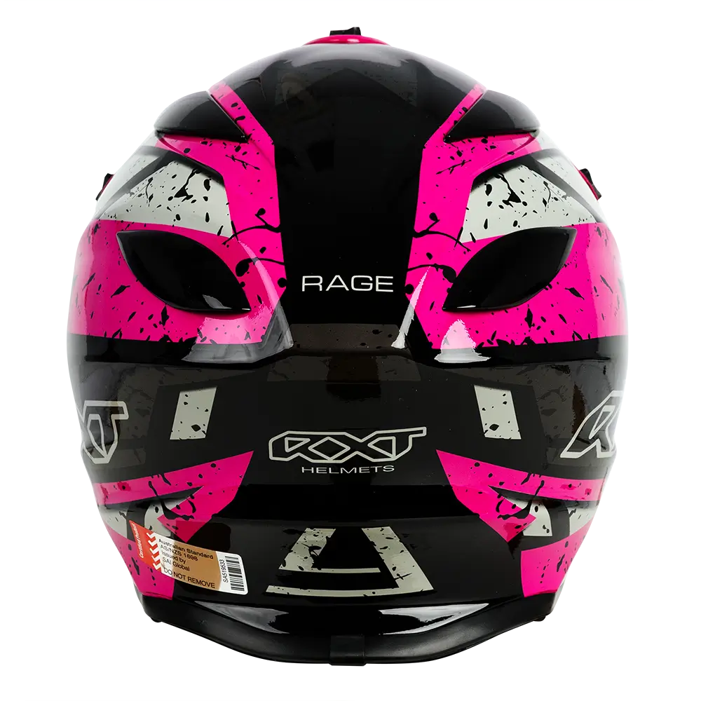 RXT A727 Sector Rage Gloss Black/Magenta Helmet - Image 2
