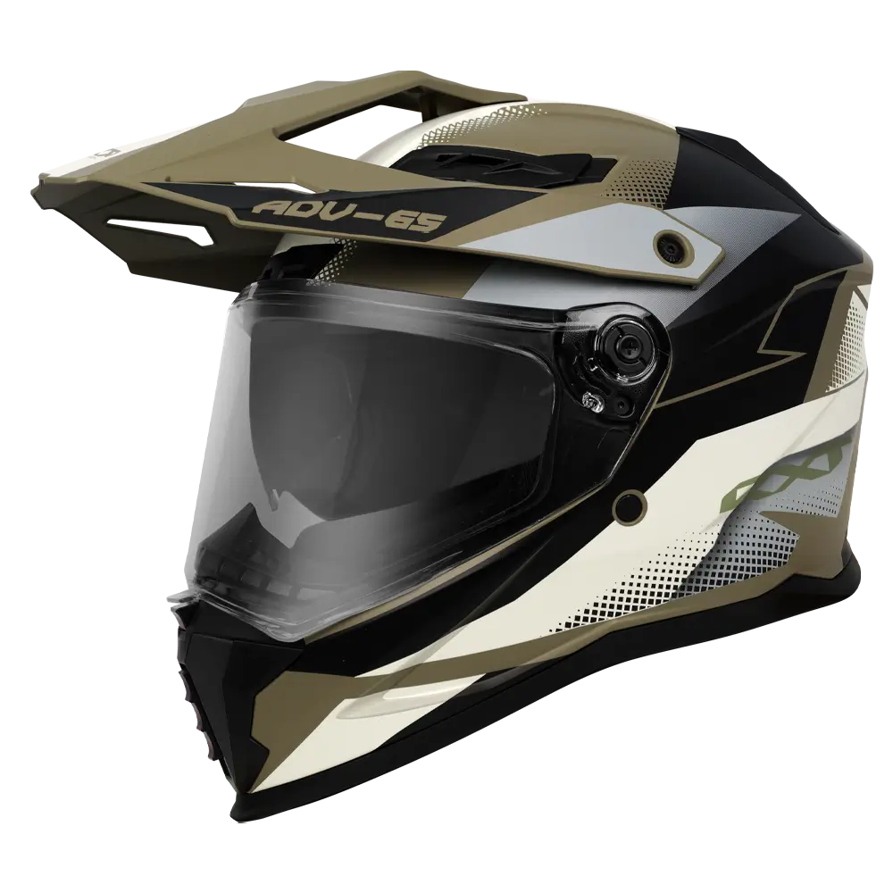 RXT ADV-65 Matte Black/Grey/Military Green Helmet - Image 3