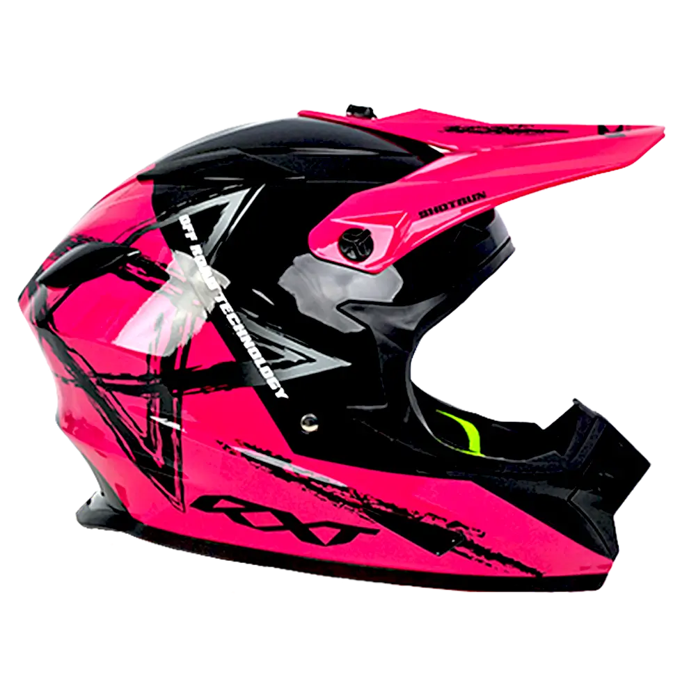 RXT A727 Sector Wrath Gloss Black/Magenta Helmet - Image 3