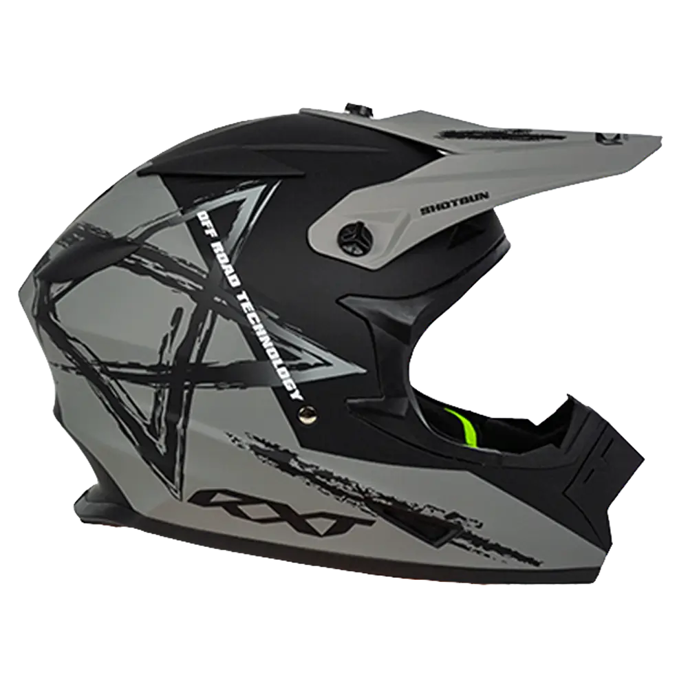 RXT A727 Sector Wrath Matte Black/Grey Helmet - Image 3