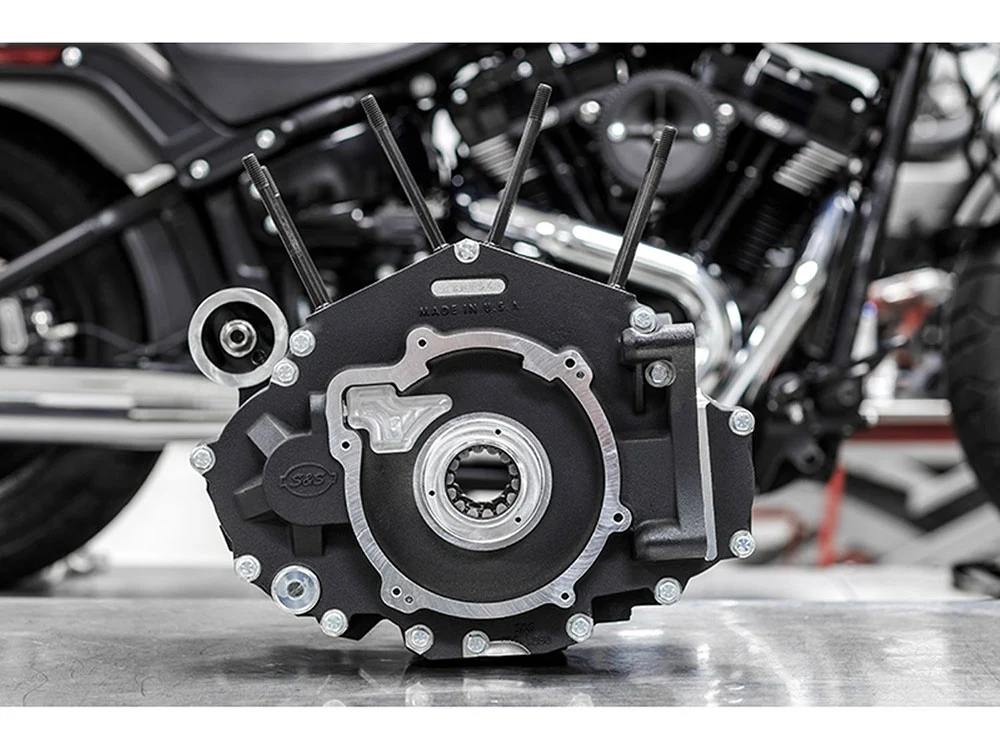 S&S Cycle SS310-1341 Crankcase Assembly w/4-1/2" Bore Black for Touring 17-Up - Image 3
