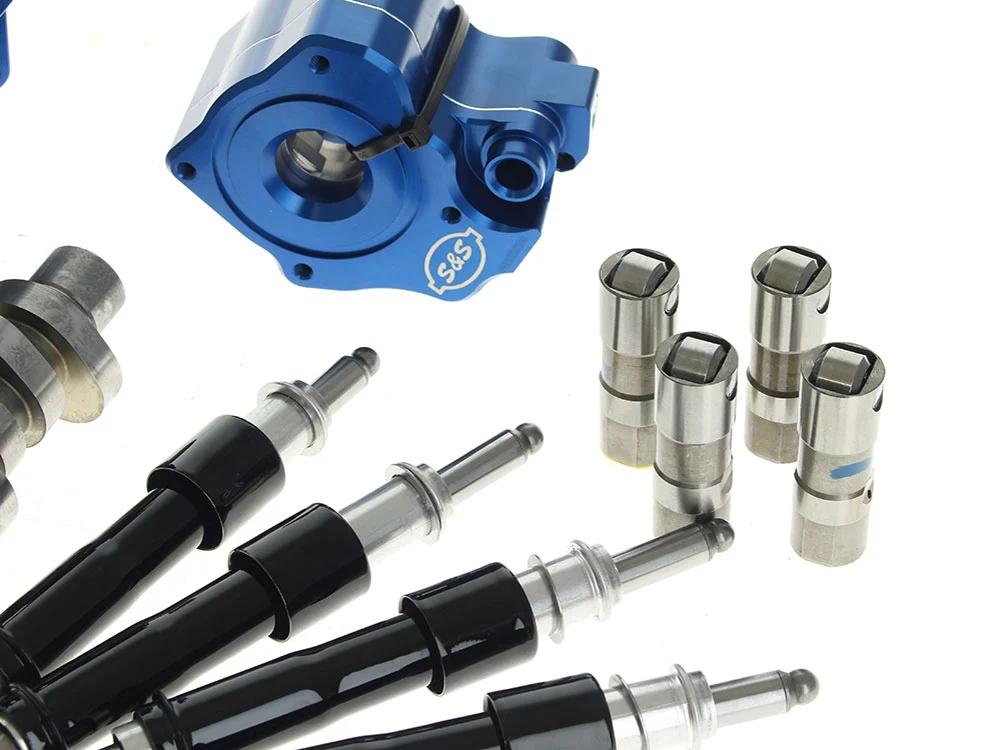 S&S Cycle SS310-1379 Cam Chest Kit w/HPT496 Chain Drive Camshaft & Black Pushrod Covers for Oil Cooled Harley-Davidson Softail 18-24/Touring 17-23 Models - Image 3