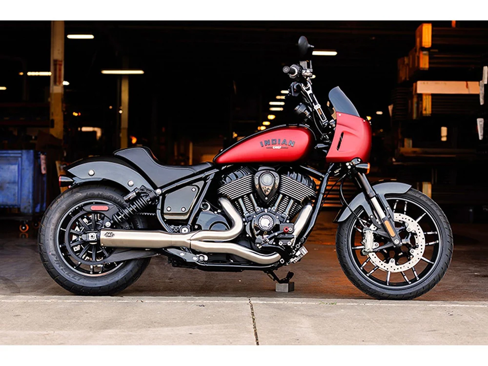 S&S Cycle SS550-1117 Qualifier 2-1 Exhaust Stainless Steel for Indian Cruiser 22-Up