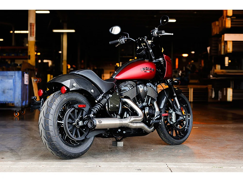 S&S Cycle SS550-1117 Qualifier 2-1 Exhaust Stainless Steel for Indian Cruiser 22-Up - Image 2
