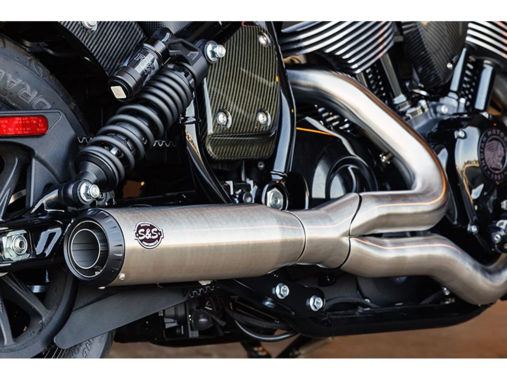 S&S Cycle SS550-1117 Qualifier 2-1 Exhaust Stainless Steel for Indian Cruiser 22-Up - Image 3