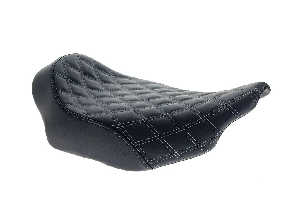 Saddlemen SAD-823-07-002LS-GRE Renegade LS Solo Seat w/Grey Double Diamond Lattice Stitch for Harley-Davidson CVO Touring 23-Up/Street Glide/Road Glide 24-Up/Touring 25-Up