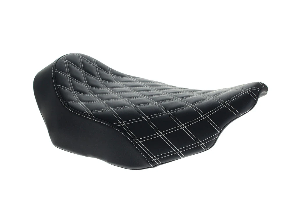 Saddlemen SAD-823-07-002LS-WH Renegade LS Solo Seat w/White Double Diamond Lattice Stitch for Harley-Davidson CVO Touring 23-Up/Street Glide/Road Glide 24-Up/Touring 25-Up
