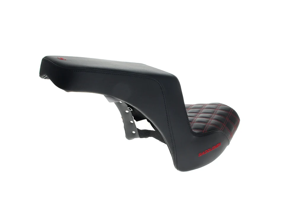 Saddlemen SAD-823-07-172RD Step-Up LS Dual Seat w/Red Double Diamond Lattice Stitch for Harley-Davidson CVO Touring 23-Up/Street Glide/Road Glide 24-Up/Touring 25-Up - Image 2