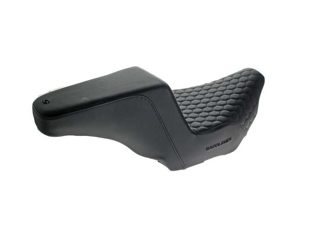 Saddlemen SAD-823-07-17700 Step-Up HC Dual Seat w/Black Honeycomb Stitch for Harley-Davidson CVO Touring 23-Up/Street Glide/Road Glide 24-Up/Touring 25-Up - Image 2