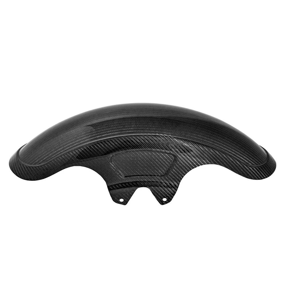Saddlemen SAD-CF-814-07-004 Shorty Carbon Front Fender Gloss Finish for most Harley-Davidson Touring 14-23 Models w/19" Front Wheel - Image 2